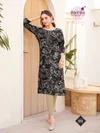 Alisha Vol 5 By Radhika Rayon Printed Only Kurti Wholesalers In Surat